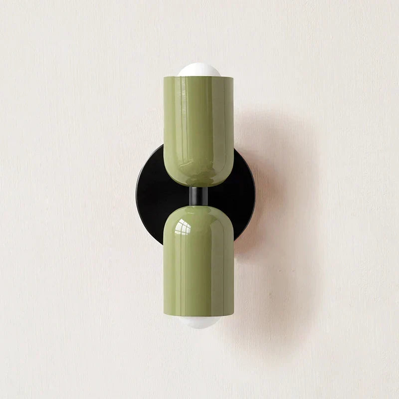 Double Head Wall Lamp Black Base