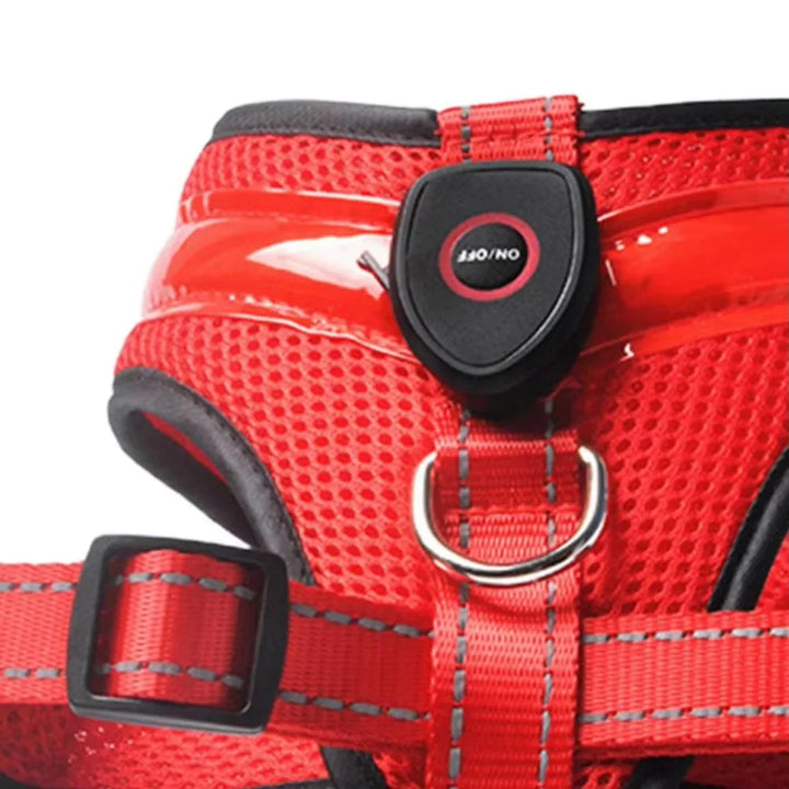 LED Dog Harness USB rechargeable &amp; adjustable