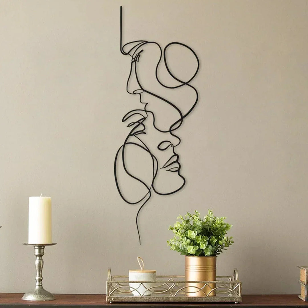 Black Metal Wall Art | Abstract Wall Sculpture