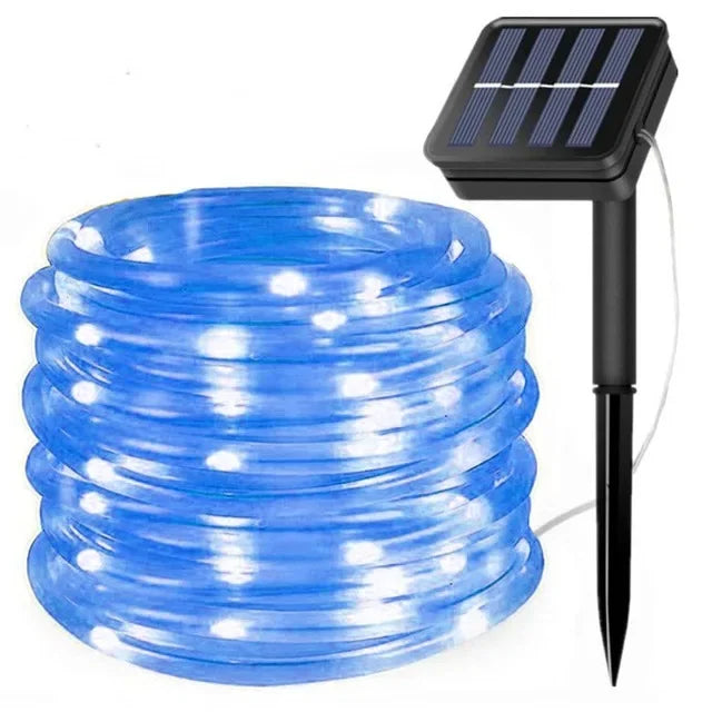 LED Solar String Lights - Outdoor Waterproof Lights for Christmas, Garden, Lawn, Trees, Fence, and Pathway Decor