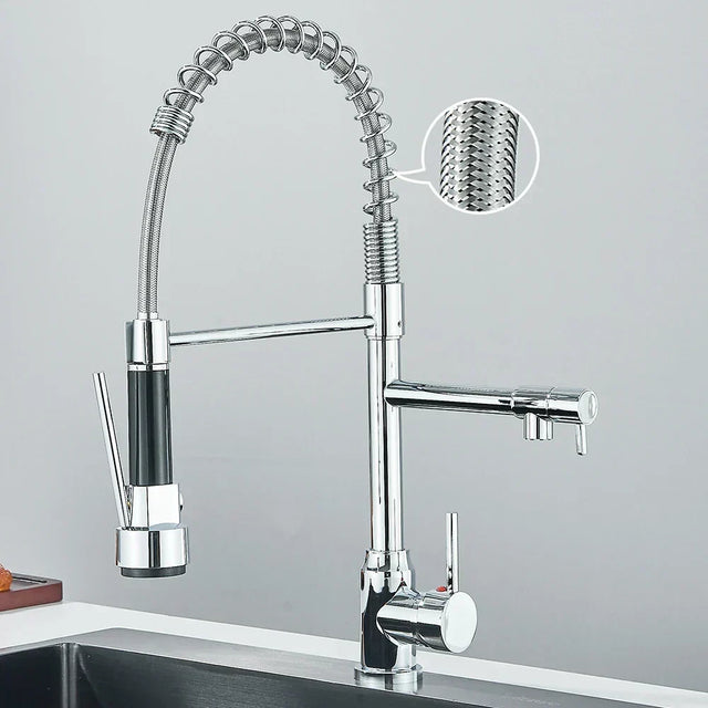 SpringFlow – Kitchen faucet with dual outlet
