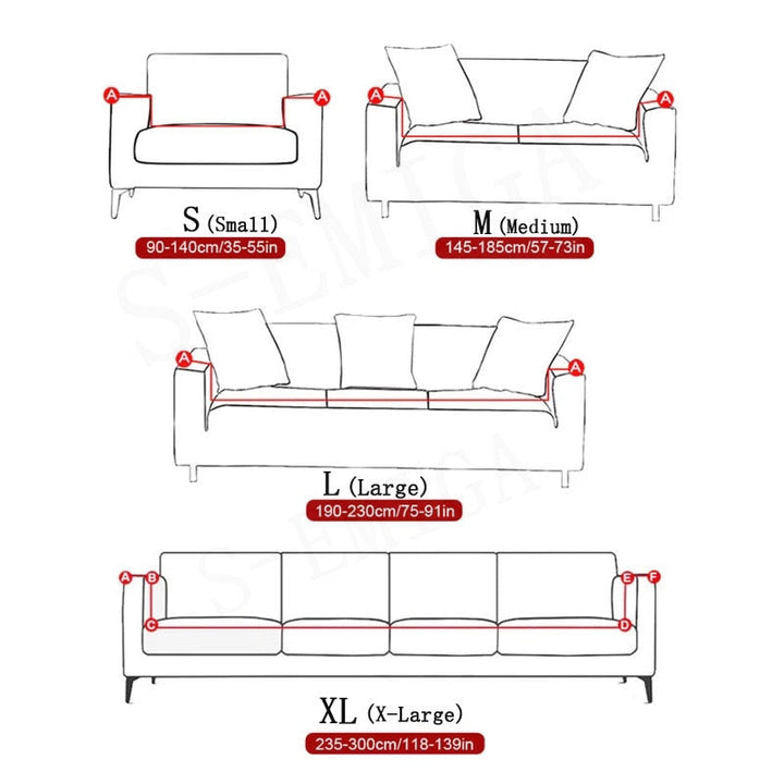 Modern Non-slip colorful Elastic Sofa Cover |