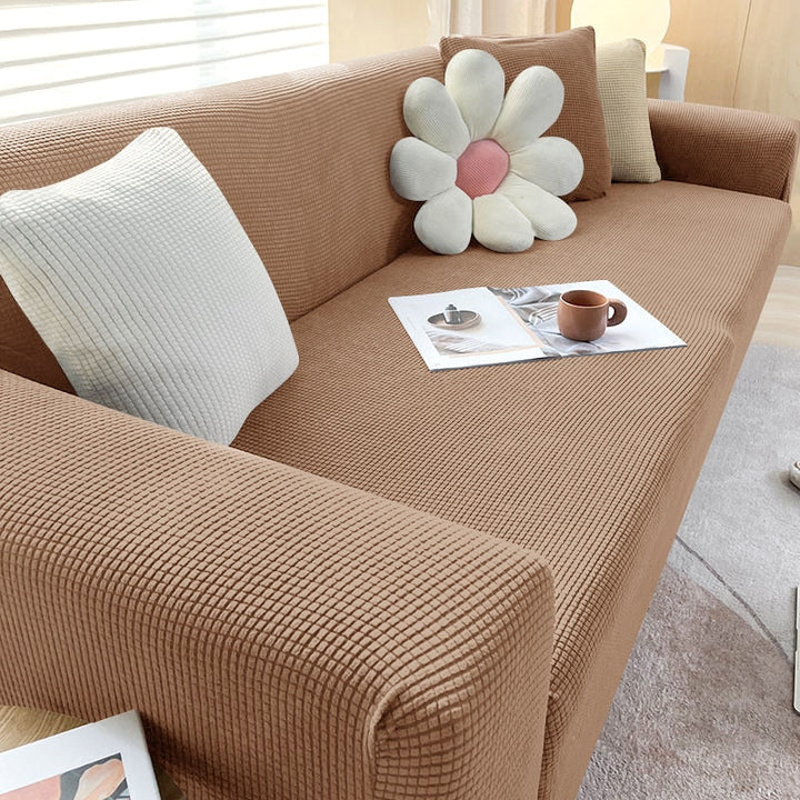 FlexiCover Elastic Sofa Cover – Protection Cover for Corner Sofas and Standard Sofas