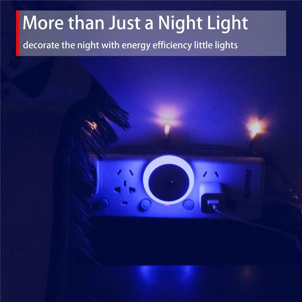 NOXORA LED night light | Twilight sensor &amp; automatic dimming | Plug-in light | Warm white