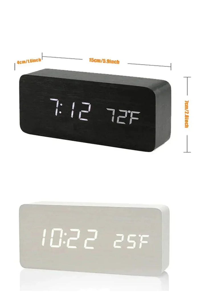 Wood LED Digital Clock