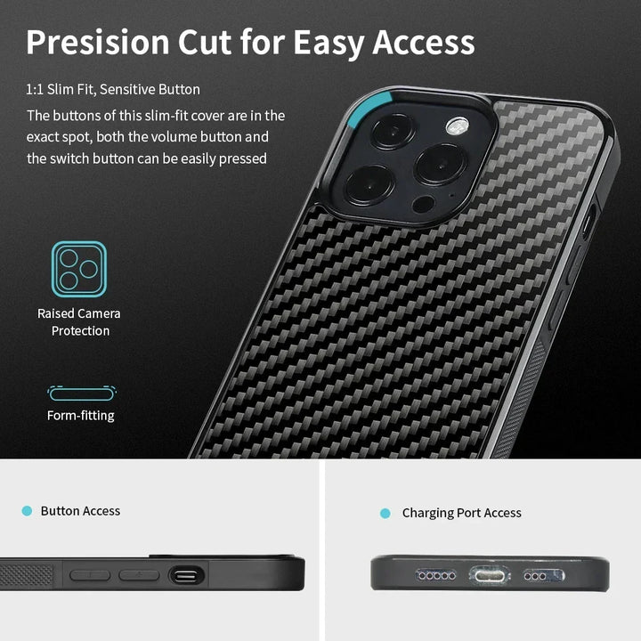 Magsafe Carbon Fiber Shockproof iPhone Case
