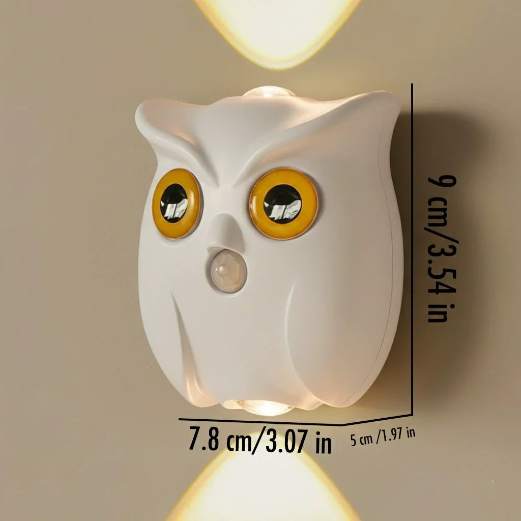 Patented Owl Wall Lamp Night Light Motion-Sensing Magnetic Dimmable
