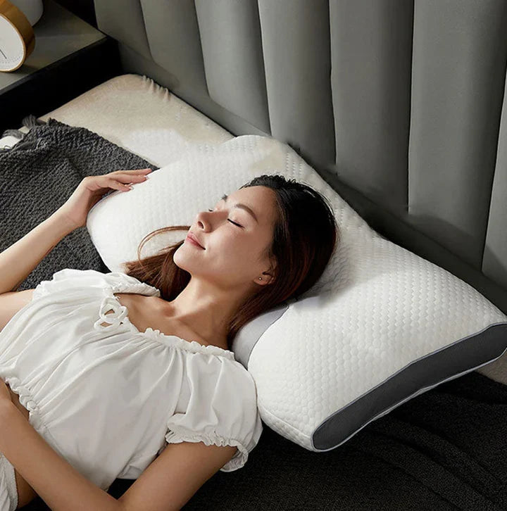 Nestamora | Hybrid Pillow for Back and Side Sleepers - Neck and Shoulder Support Pillow