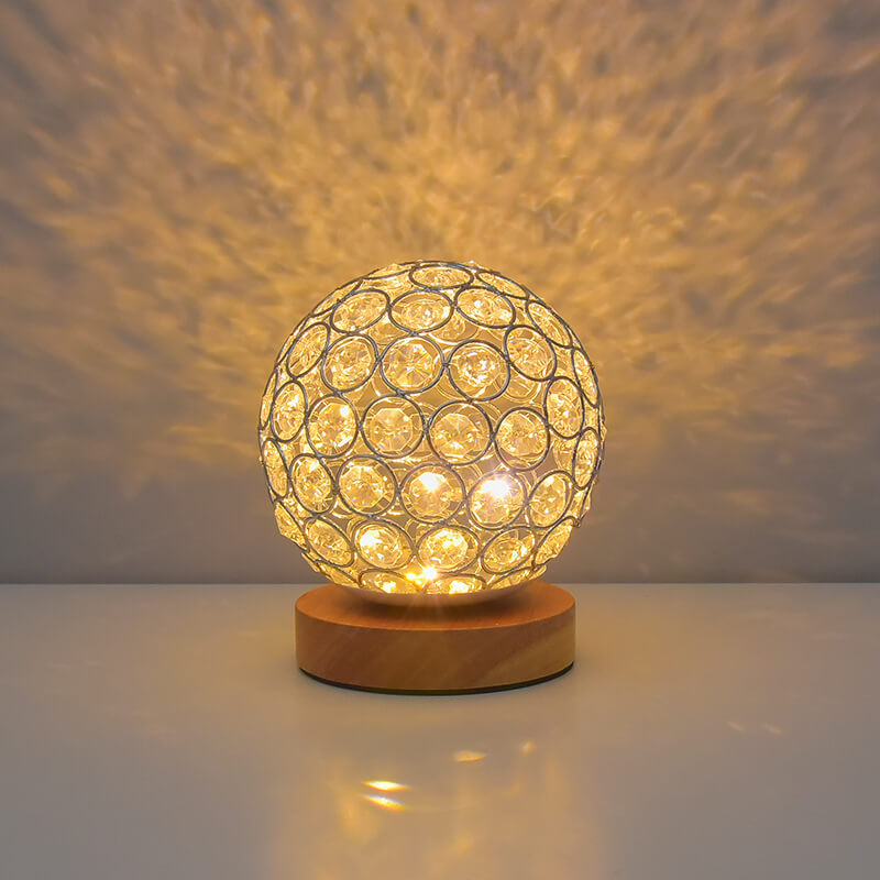 Modern Minimalist Round USB rechargeable LED table lamp