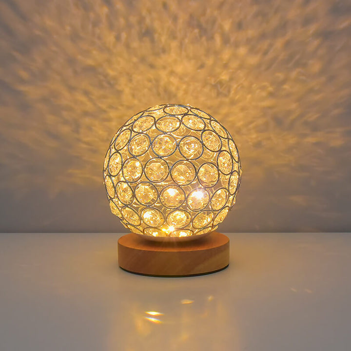 Modern Minimalist Round USB rechargeable LED table lamp