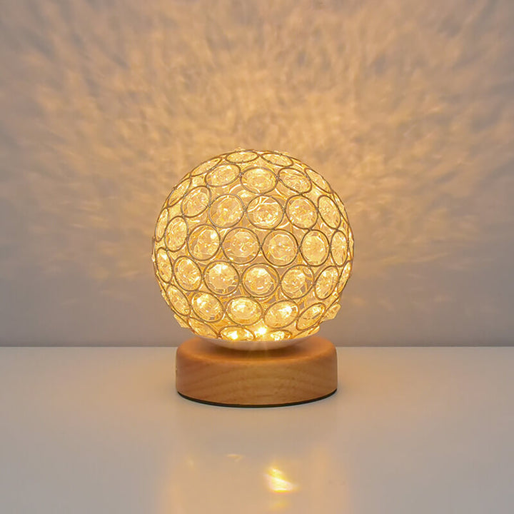 Modern Minimalist Round USB rechargeable LED table lamp