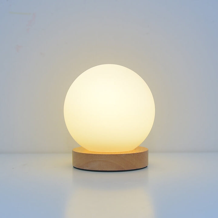 Modern Minimalist Round USB rechargeable LED table lamp