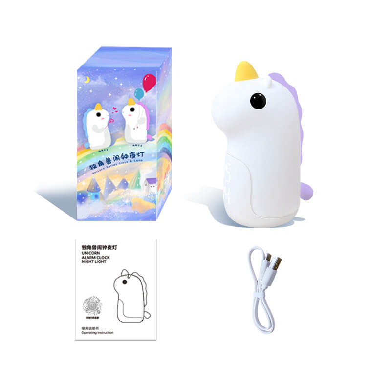 Unilora DreamLight Alarm Clock | Unicorn Design | Timer &amp; LED Night Light | Nursery Decor
