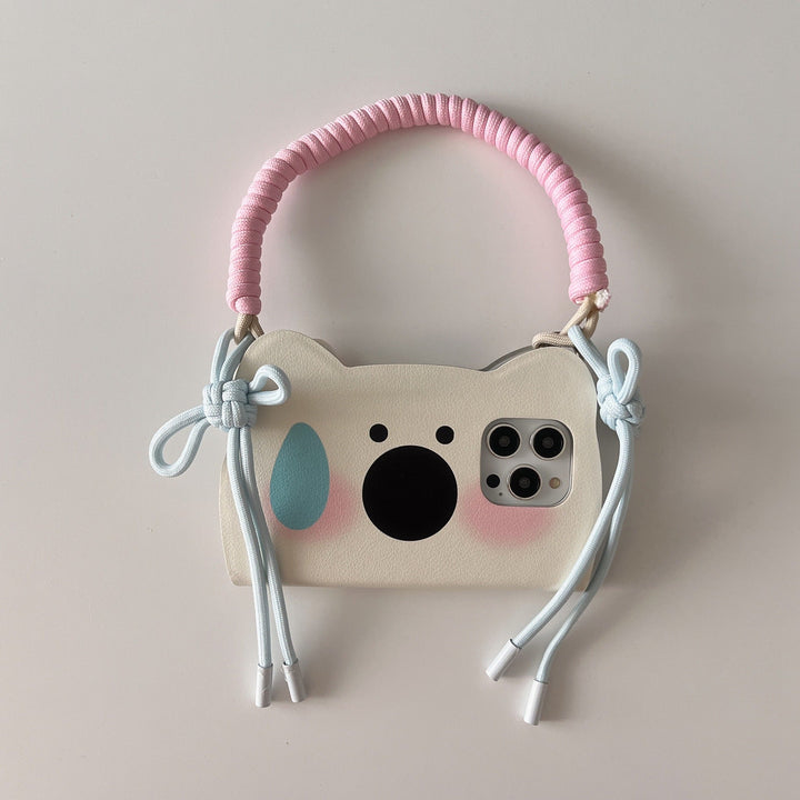 Insta-Style Cartoon Westie Flip-Phone Case