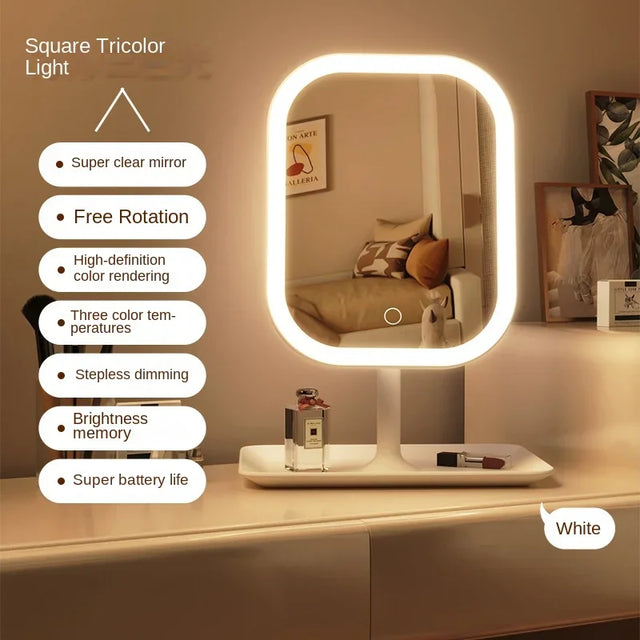 LED Makeup Mirror Lumiéra | 3 Light colors | Touch Control | Modern Design