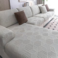 Jacquard Sofa Cover with Geometric Pattern – Soft & Pet-Friendly | Perfect for Protection and Cozy Living Spaces |