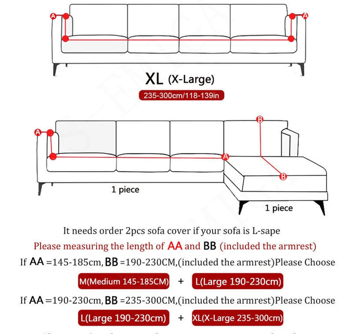 Modern Non-slip colorful Elastic Sofa Cover |