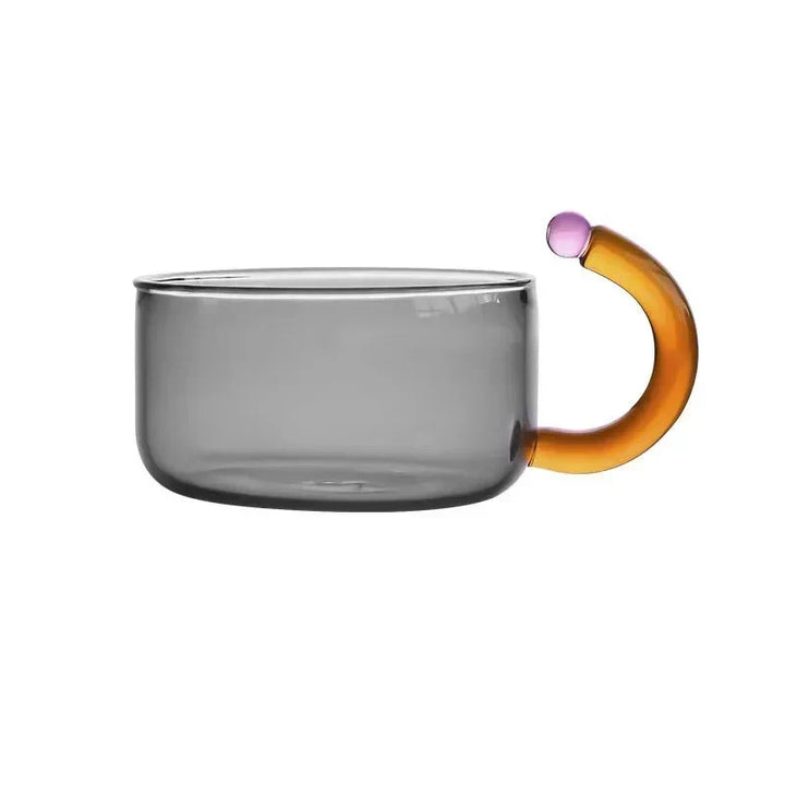 Contrasting color Glass Tea Set