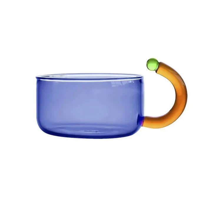 Contrasting color Glass Tea Set