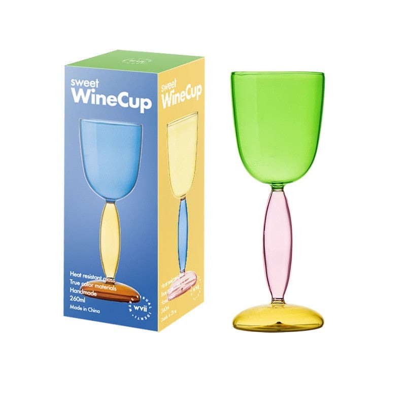 Borosilicate 3-color Glassware - Wine Glass