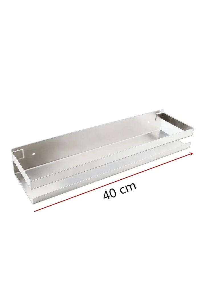 Modern black floating shelves