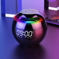 Ball Speaker Alarm Clock | Bluetooth 5.0 | LED Night Light | 2200 mAh Battery