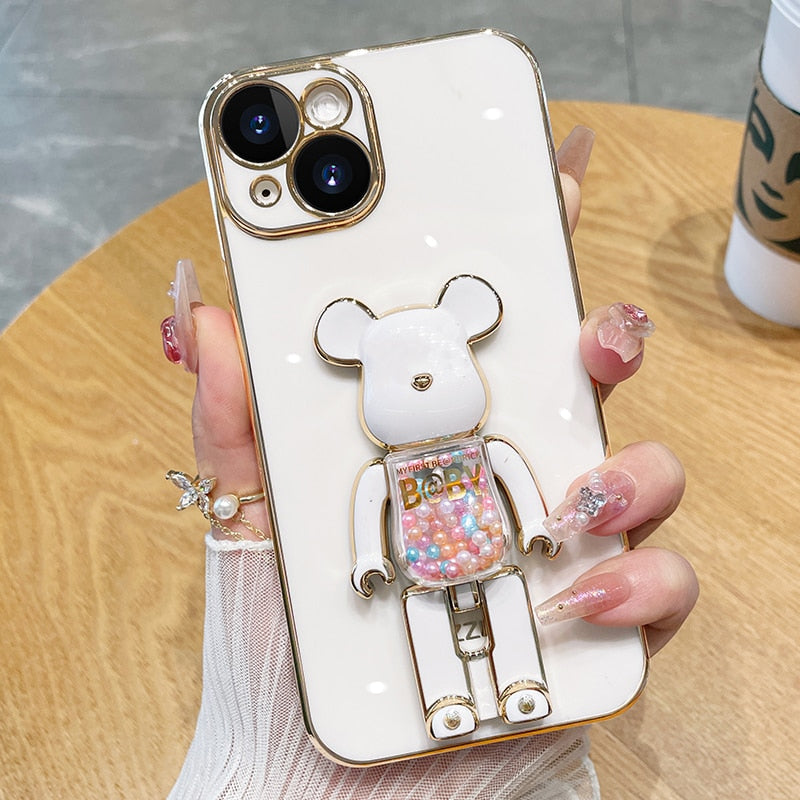 Bear Lover colorful 3D Doll Phone Case