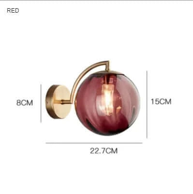 colorful Glass Modern Wall Lamp
