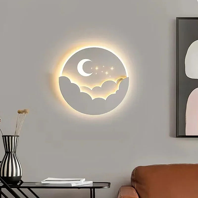 Magical LED Wall Lamp – Moon &amp; Stars Night Light