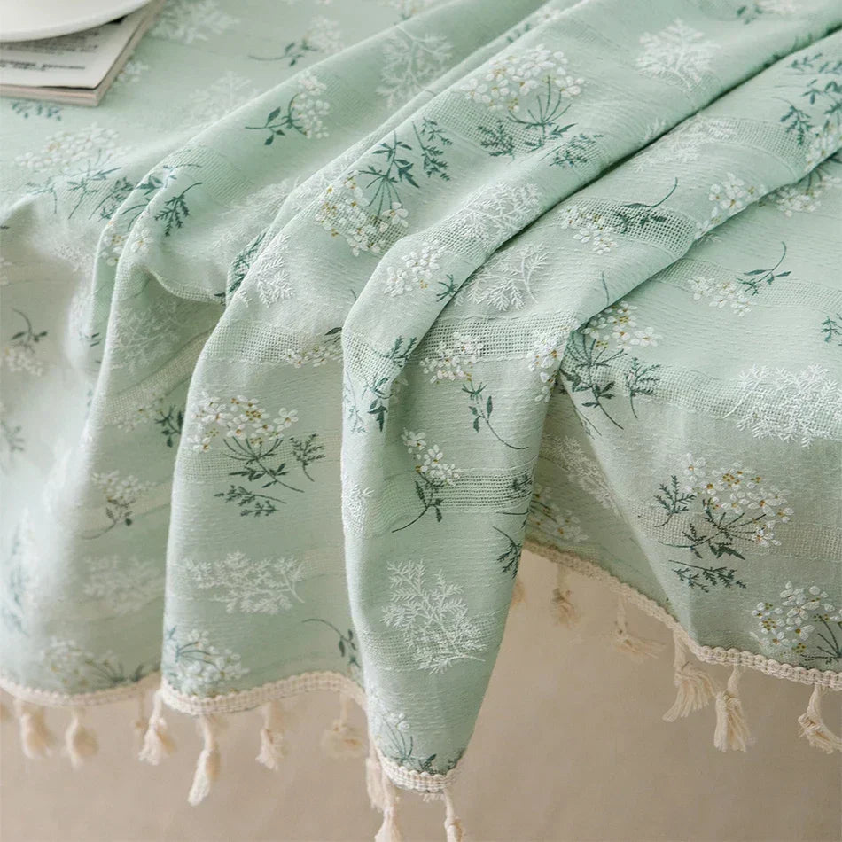 Floral tablecloth