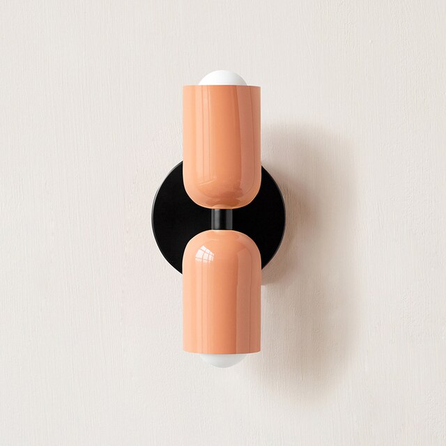 Cream Double-Head LED Wall Lights