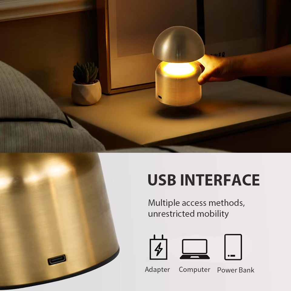 Versatile LED Touch Bedside Lamp - 3-color Dimmable Night Light