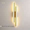 Modern LED Wall Lamp: Black/Gold Acrylic Room Decoration Light