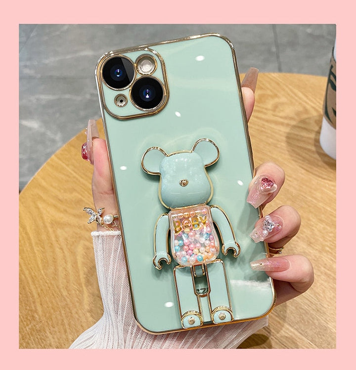Bear Lover colorful 3D Doll Phone Case