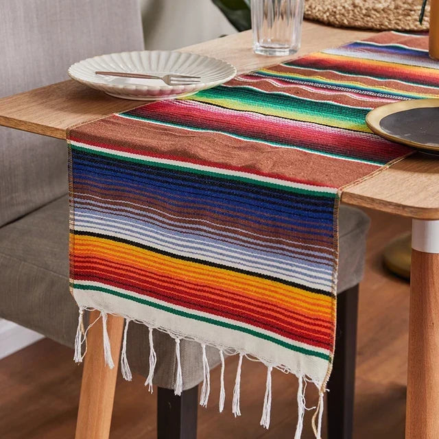 colourful Mexican Serape Blanket