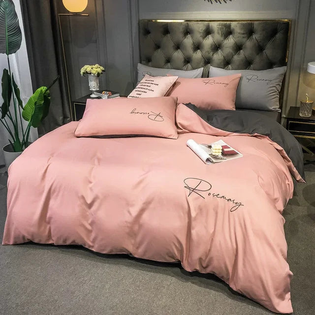 Luxury Duvet Cover with Elegant Embroidery – Soft, Breathable and High Quality |