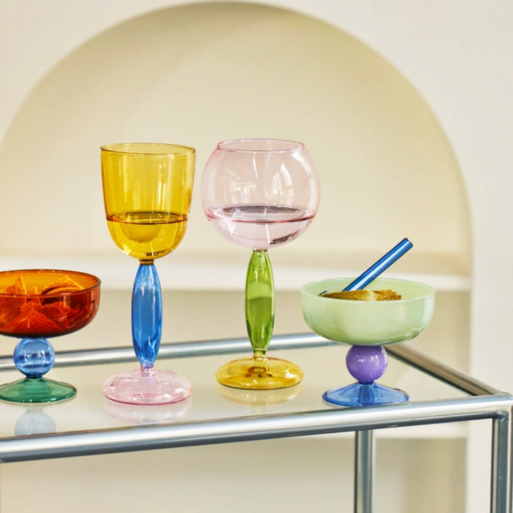 Borosilicate 3-color Glassware - Wine Glass