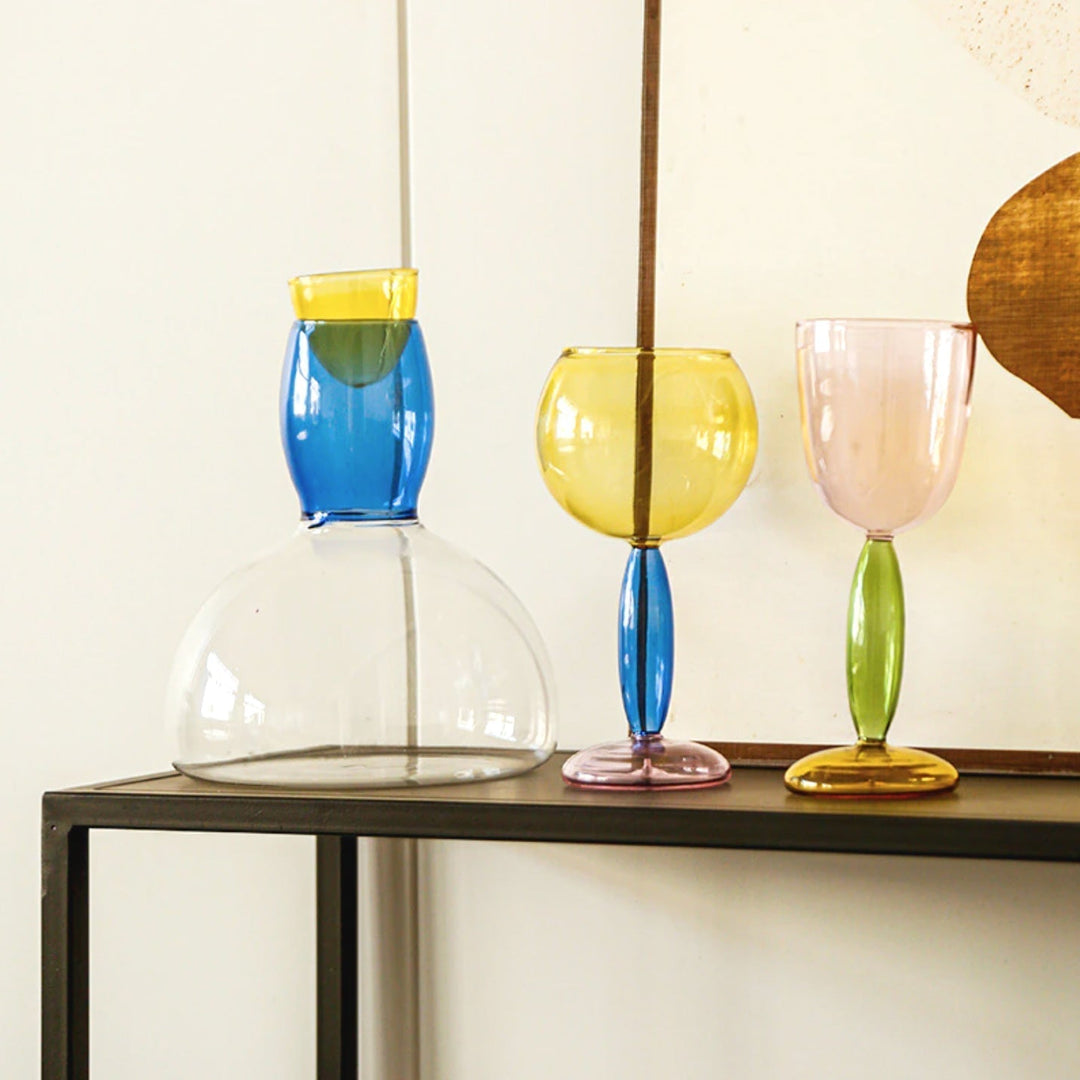 Borosilicate 3-color Glassware - Wine Glass