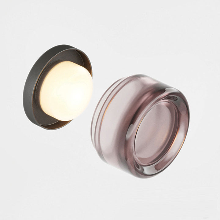 LumièreLux - Stylish Dimple Wall Lamp made of Metal and Glass