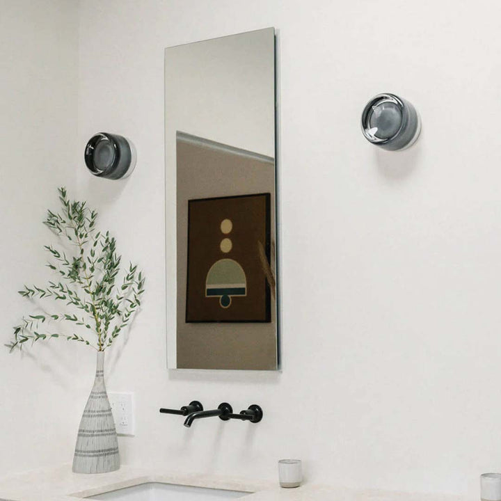 LumièreLux - Stylish Dimple Wall Lamp made of Metal and Glass