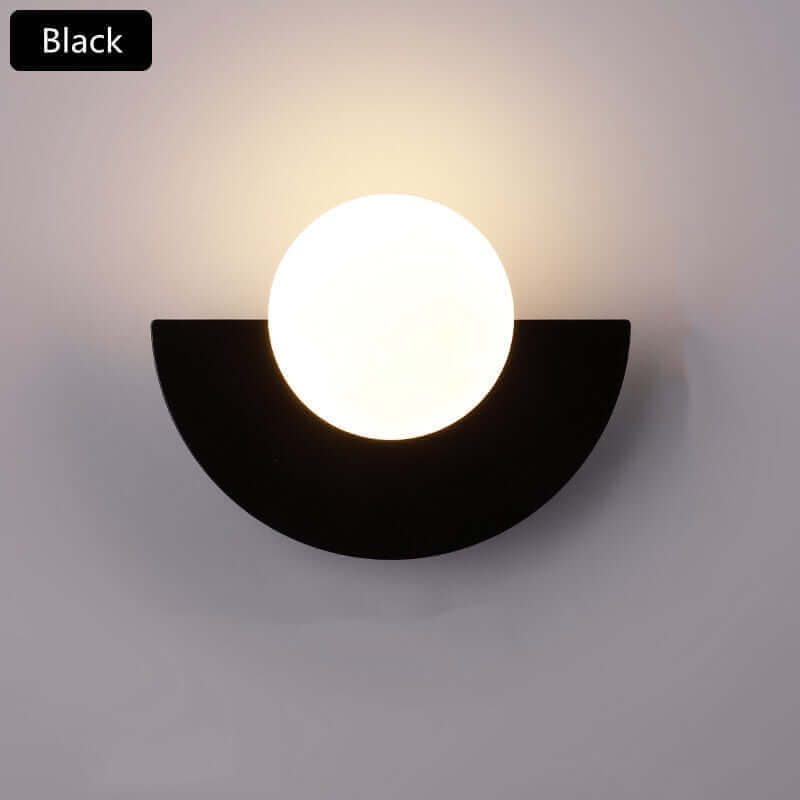 Half Moon Metal Wall Light. Available in 2 different sizes and various colors.