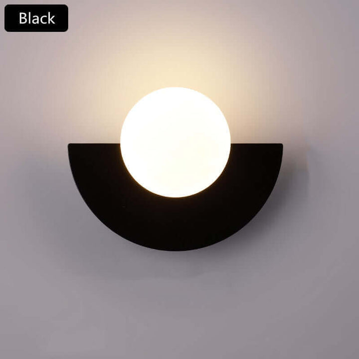 Half Moon Metal Wall Light. Available in 2 different sizes and various colors.