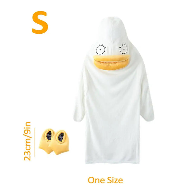 Confused Duck Warm Adult Pajama Costume