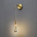 Elegant Wall Lamp with Sparkling Crystal Drops