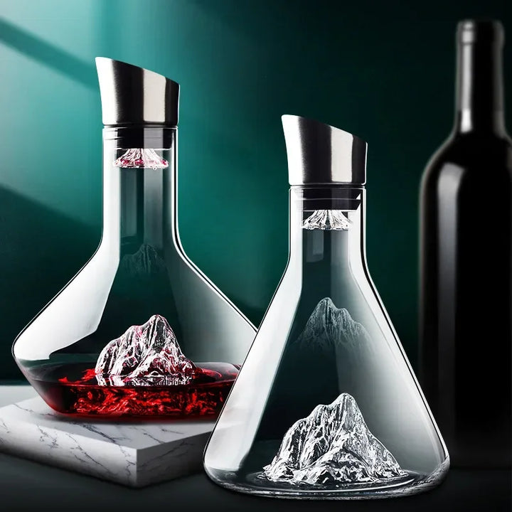 1500ml Iceberg Decanter Creative Lead-Free Crystal Material Luxury High-Quality Home Red Wine Distributor Decanter Wine Jug