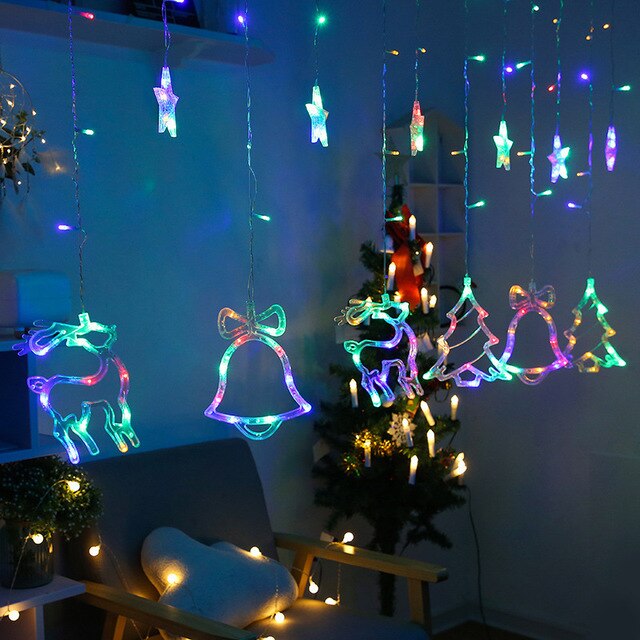 Solar Moon Star Lamp LED String Lights Decoration