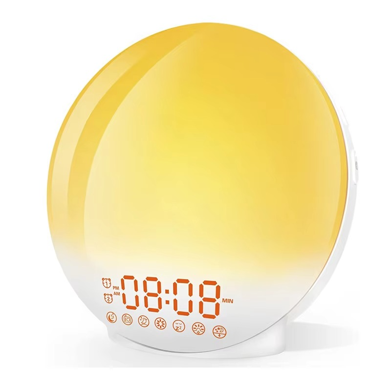 Sunrise Simulation Wake-Up Alarm Clock with Night Light &amp; FM Radio