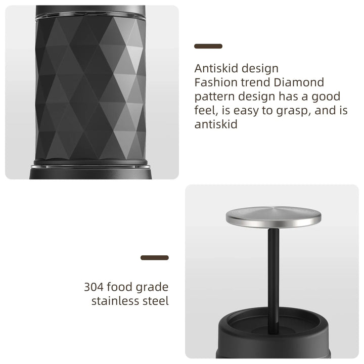 Portable Coffee Machine Espresso Machine Hand Press Capsule Ground Coffee Brewer Portable for Travel and Picnic, BioloMix