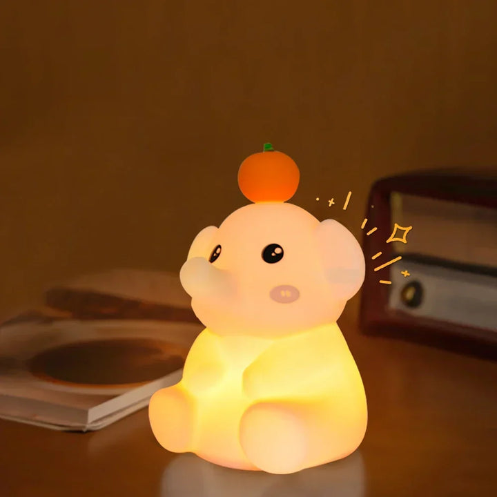 LumiDum LED Night Light | Soft Silicone | 3 Brightness Levels | Portable &amp; Rechargeable | 17.7 × 9.1 cm