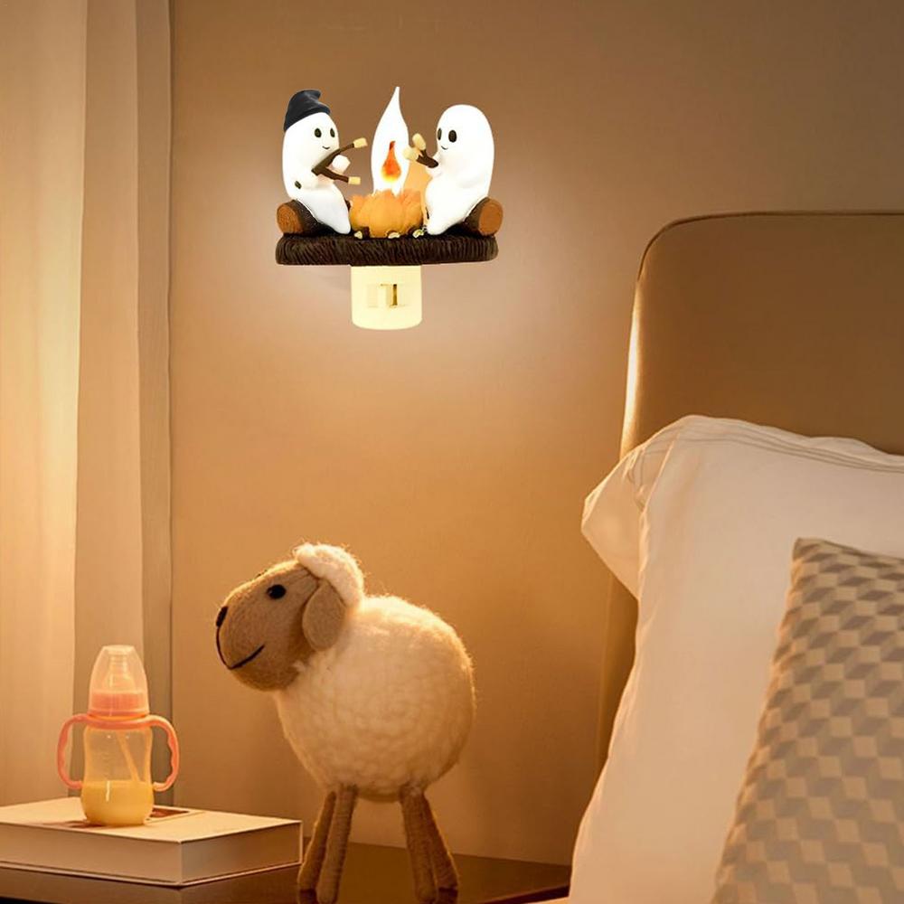 Ghost fire with flickering night light  ️‍